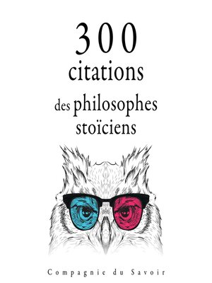 cover image of 300 citations des philosophes stoïciens